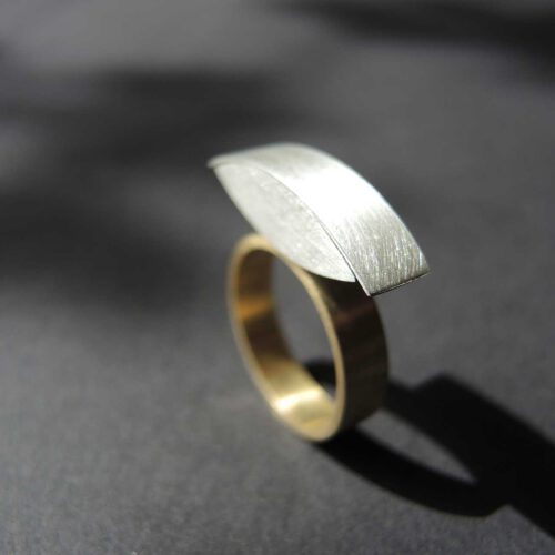 Ring Balance - Gold 750, Silber