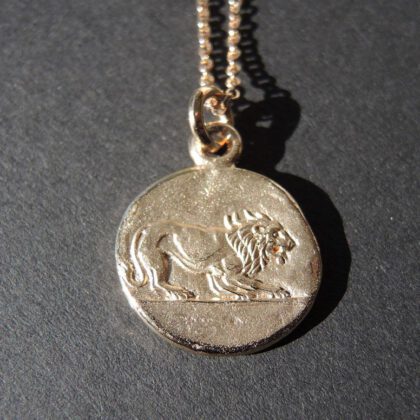 Pendant / Anhänger Löwe, lion, 750 / 18 kt Roségold